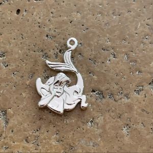 Disney Couture Little Mermaid 14K White Gold Plated Ariel Charm